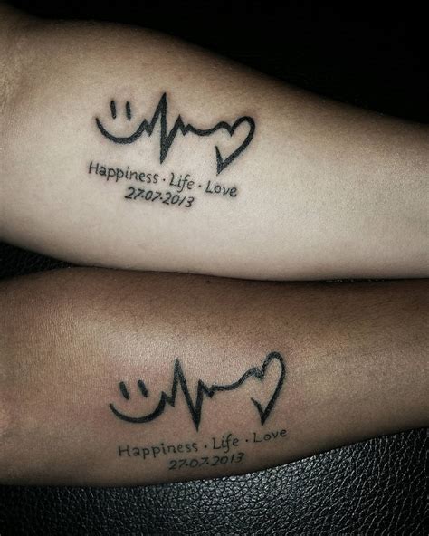 couple quotes tattoo ideas 30 matching tattoos every couple can get ...