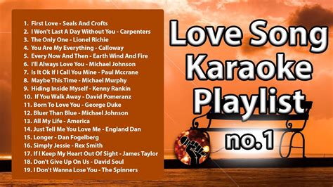 19 Love Song Karaoke Playlist 1 | Cruisin 1 Playlist (karaoke version ...