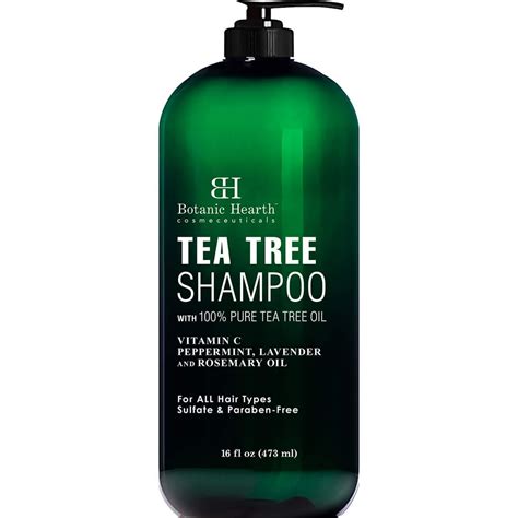 Botanic Hearth Tea Tree Shampoo - Fights Dandruff and Dry Scalp - For ...