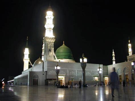 Night Madina Sharif Pictures - Al-masjid Al-nabawi - 1020x765 Wallpaper ...