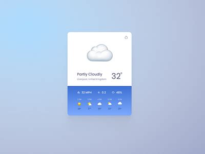 Desktop Weather Widget by Azad Abdullahi on Dribbble