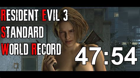 Resident Evil 3 Standard Speedrun Former World Record - 47:54 - YouTube