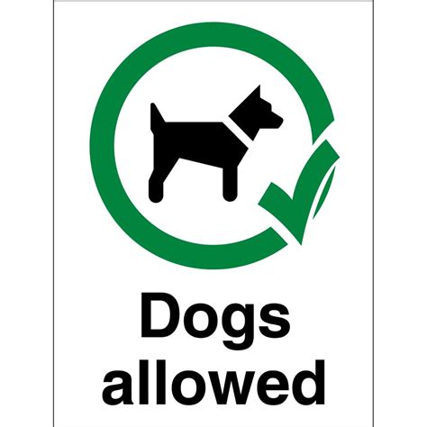 Dogs Allowed Signs - from Key Signs UK