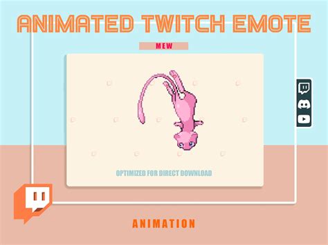 ANIMATED Cute MEW Flying Emote / Emoji W/ Transparent Background - Etsy