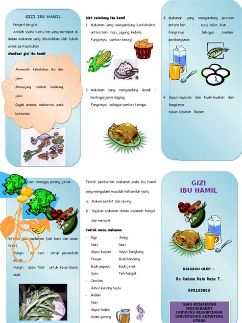 Leaflet Gizi Ibu Hamil | PDF