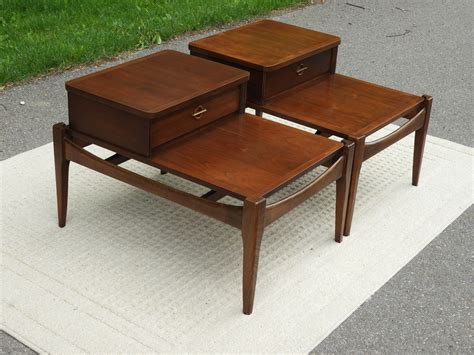 Vintage Mid Century Modern End Tables (2), Danish Wooden Accent ...