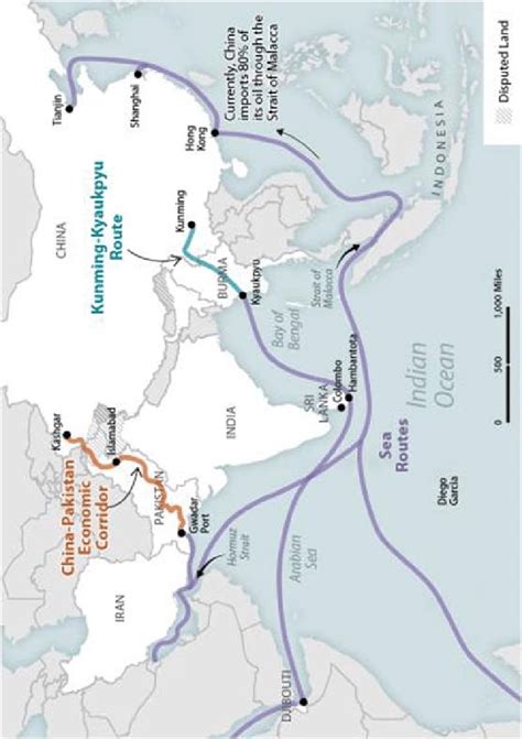 Indo-Pacific Energy and Trade Routes. Source: South China Morning Post ...