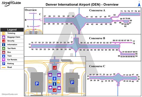 Denver - Denver International (DEN) Airport Terminal Maps ...