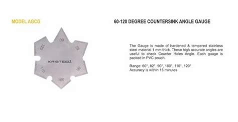 Countersink Angle Gauge at Rs 633/piece | Angle Gauge in Tiruvannamalai ...