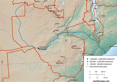 Zambezi river - World in maps