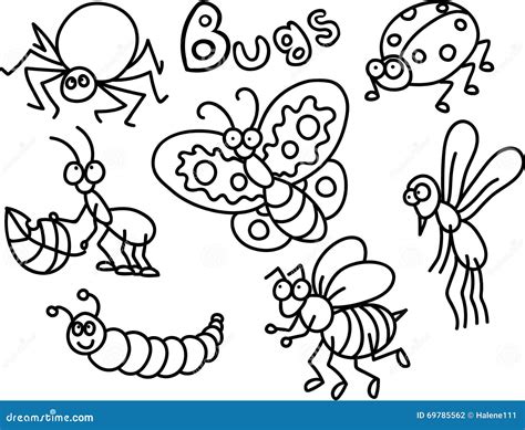 Insects And Bugs Coloring Pages