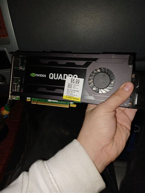 I got a NVIDIA Quadro K4200 for 5 bucks the other day, what a score ...