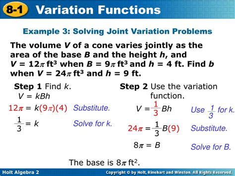 PPT - direct variation inverse variation constant of variation joint ...