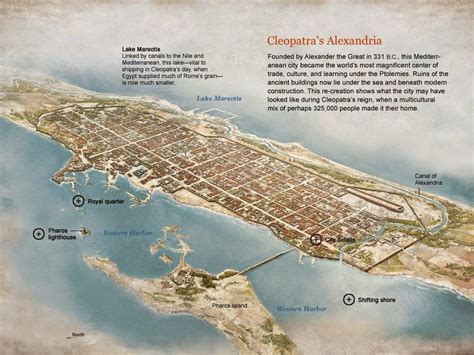 (1) Ancient Alexandria during Cleopatra's reign [990x742] : MapPorn ...