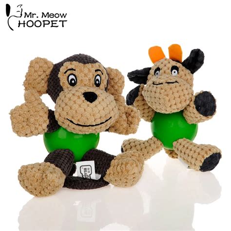 Hoopet High Quality Pet Dog Toy Corduroy Fabric Cartoon Plush Squeak ...