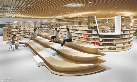 The Design of This Japanese Library Evokes a Curving River