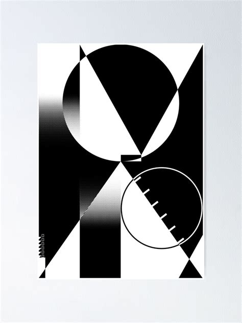 "Contrast Poster #1 - Abstract Shapes" Poster for Sale by Platnix ...