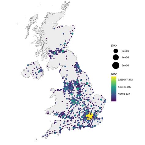 Bubble map with ggplot2 – the R Graph Gallery