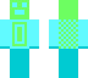 Default Cube (Geometry Dash) | Minecraft Skin