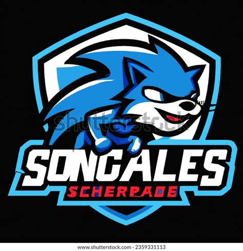 Sports Logo Vector-style Image Sonic Hedgehog AI-generated image ...