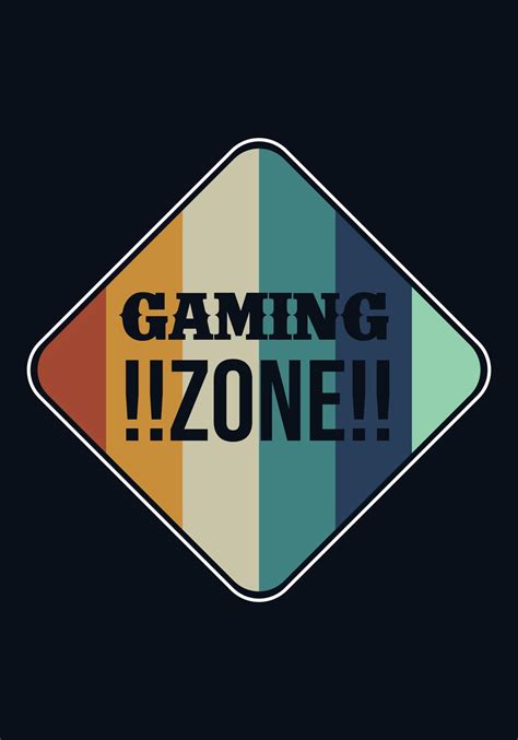 Gaming zone t-shirt design 6115209 Vector Art at Vecteezy