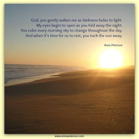 God's creation, gentleness, new day. www.annepeterson.com Religious ...