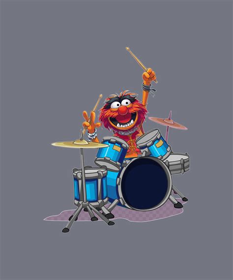 Animal Drummer The Muppets Show Kids boy Painting by Reynolds Ward ...