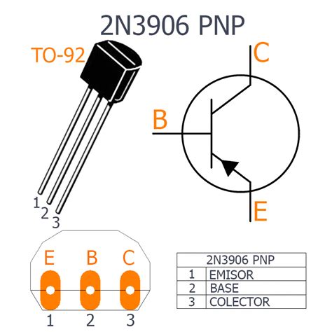 2N3906 Transistor BJT PNP 40V TO-92 - UNIT Electronics