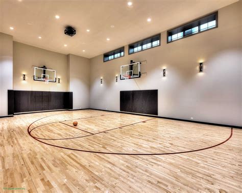 Floor Plans with Indoor Basketball Court | Home basketball court ...