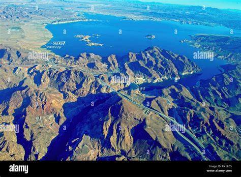 Aerial View of the Colorado River Stock Photo - Alamy