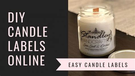 How To Make Your Own Product Labels | Candle labels, Easy candles, Diy ...