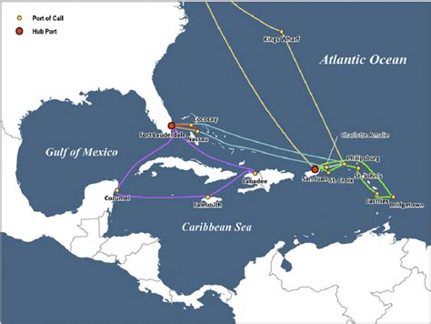 Selected cruise itineraries, Caribbean. Source: Itineraries from Royal ...