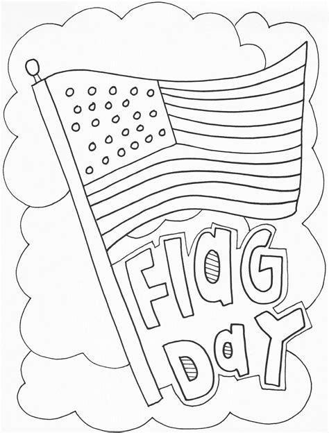 Flag Day Coloring Printables