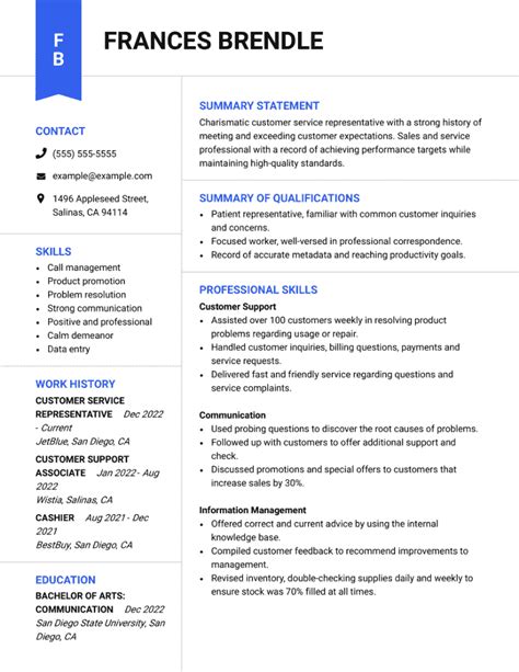 Customer Service Resume Examples for 2024