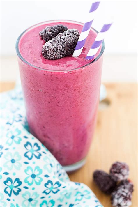 Blackberry Raspberry Smoothie Recipe - Vegetarian and Gluten-Free