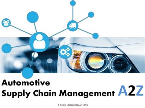 Automotive Supply Chain Management-A2Z by Rahul Guhathakurta