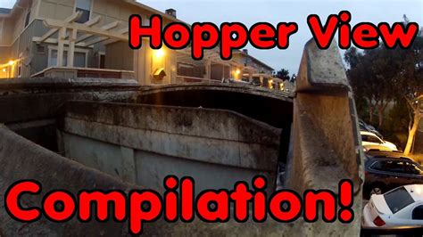 Garbage Truck Hopper View Compilation #16 - YouTube