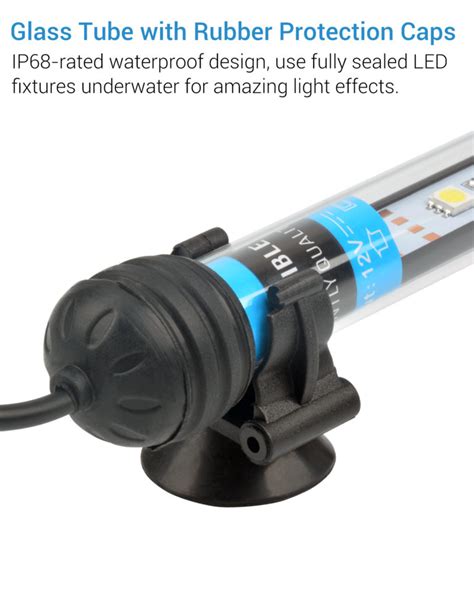 NICREW Underwater LED Aquarium Light, Submersible Fish Tank Light ...