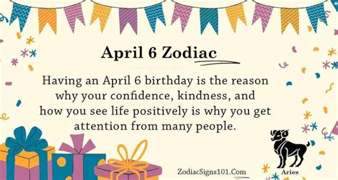 April 6 Zodiac Is Aries, Birthdays And Horoscope - ZodiacSigns101