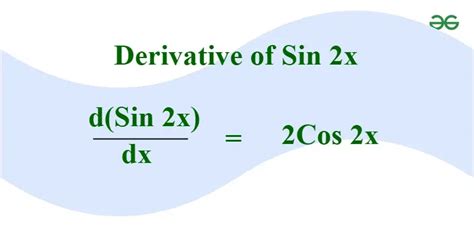 Derivative of Sin 2x - Formula and Derivation