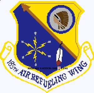 Air Refueling Wing, 185th Insignia – Military XStitch Com