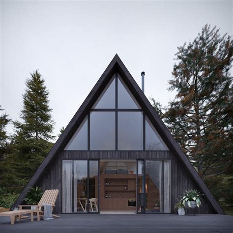 A-Frame House Plans - Download Small House Plans - Den