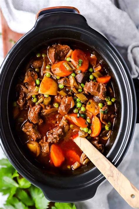 Crock Pot Beef Stew Recipe | Savory Nothings