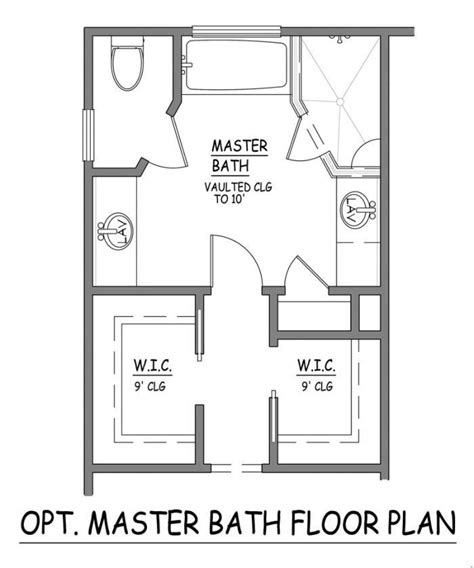 master bath floor plans - Google Search | Master bathroom layout ...