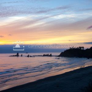 Ecola State Park at Sunset - Cannon Beach Photo