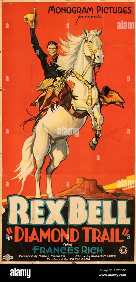 Rex Bell, Diamond Trail, Frances Rich, Classic movie poster, Wild West ...