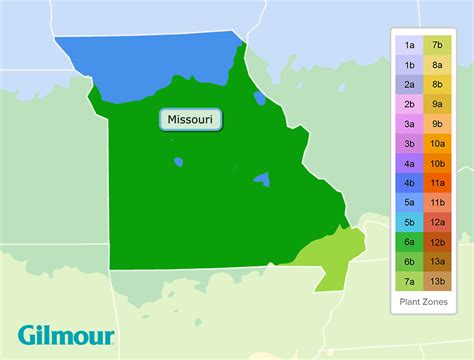 Missouri Planting Zones - Growing Zone Map | Gilmour