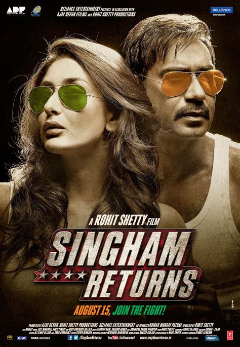 Ajay Devgn Singham Returns First Look Hindi Movie, Music Reviews and News