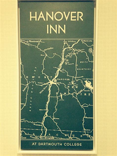 Historic map at the Hanover Inn at Dartmouth (NH) | Dartmouth ...