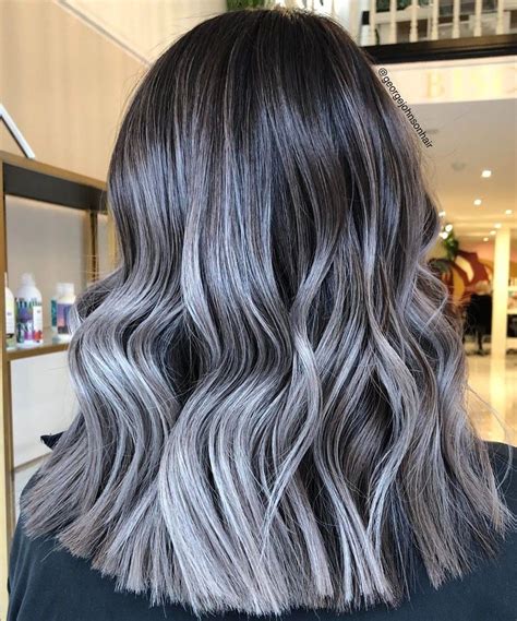 40 Bombshell Silver Hair Color Ideas - Hair Adviser | Dark silver hair ...